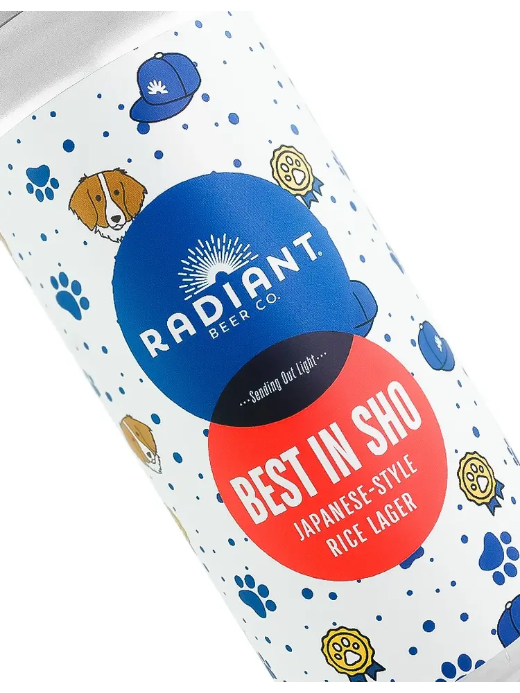 Radiant Beer "Best In Sho" Japanese-Style Rice Lager 16oz Can - Anaheim, CA