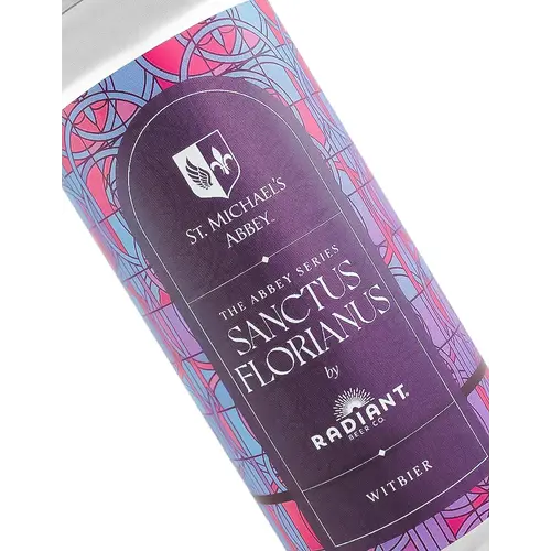 Radiant Beer/St. Michael's Abbey The Abbey Series "Sanctus Florianus" Witbier 16oz Can - Anaheim, CA