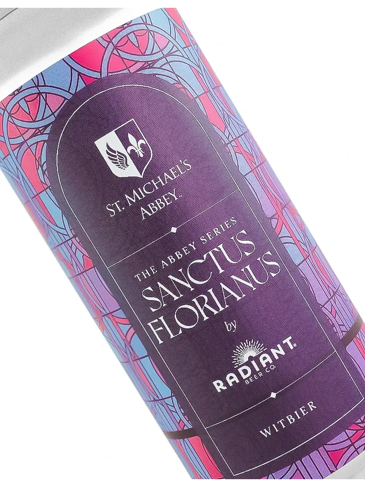 Radiant Beer/St. Michael's Abbey The Abbey Series "Sanctus Florianus" Witbier 16oz Can - Anaheim, CA