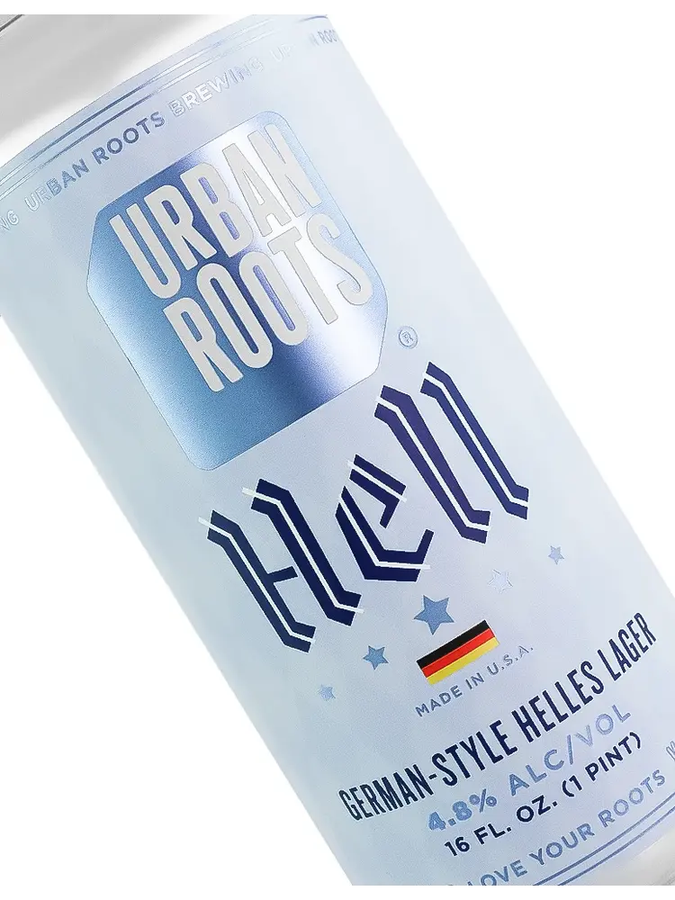 Urban Roots "Hell" Helles Lager 16oz Can - Sacramento, CA