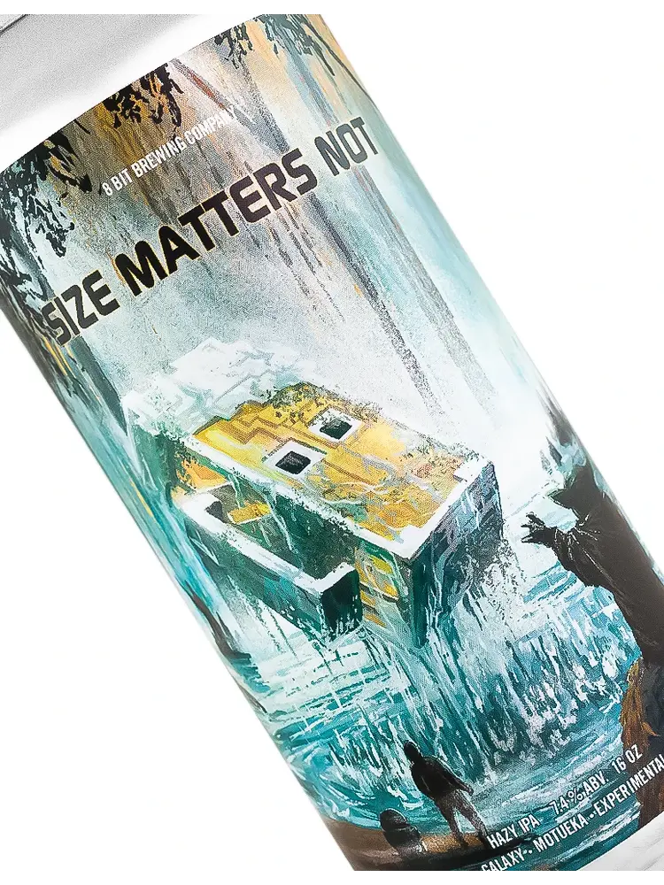 8 Bit Brewing "Size Matters Not" Hazy IPA 16oz cans- Murrieta, CA