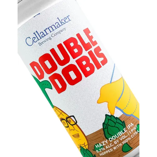 Cellarmaker Brewing "Double Dobis" Hazy Double IPA 16oz Can - Oakland, CA