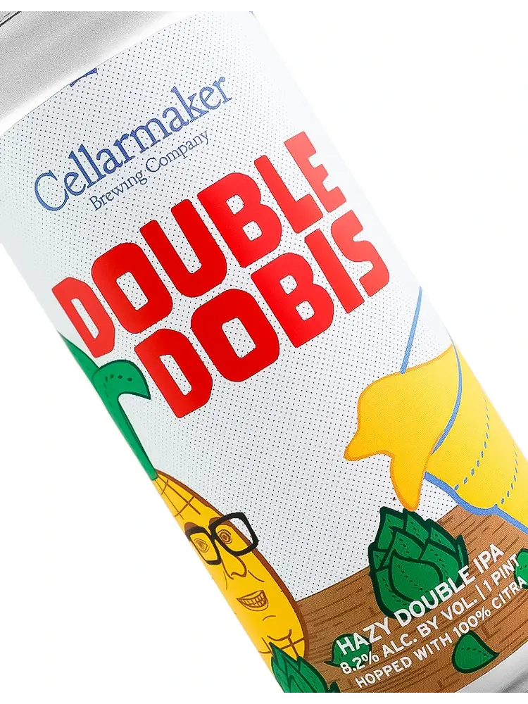 Cellarmaker Brewing "Double Dobis" Hazy Double IPA 16oz Can - Oakland, CA