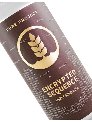 Pure Project "Encrypted Sequence" Murky Double IPA 16oz Can - San Diego, CA