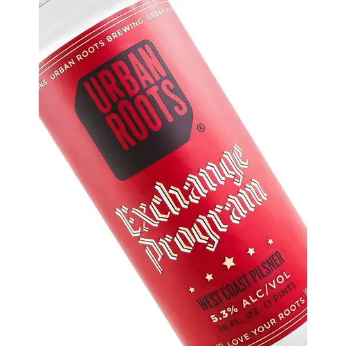 Urban Roots Brewing "Exchange Program" West Coast Pilsner 16oz Can - Sacramento, CA