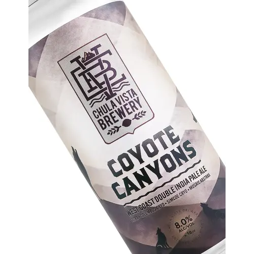 Chula Visa Brewery "Coyote Canyons" West Coast Double India Pale Ale 16oz Can - Chula Vista, CA