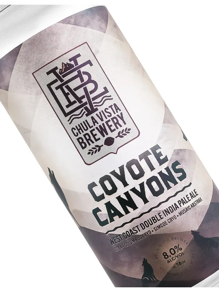 Chula Visa Brewery "Coyote Canyons" West Coast Double India Pale Ale 16oz Can - Chula Vista, CA