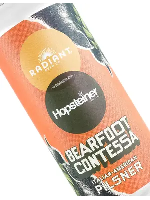 Radiant Beer/Hopsteiner "Bearfoot Contessa" Italian-American Pilsner 16oz Can - Anaheim, CA