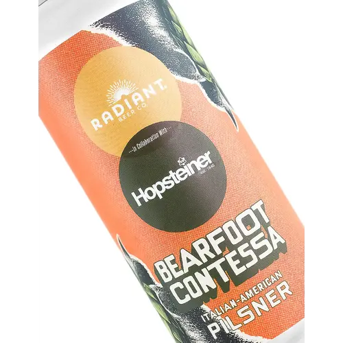 Radiant Beer/Hopsteiner "Bearfoot Contessa" Italian-American Pilsner 16oz Can - Anaheim, CA