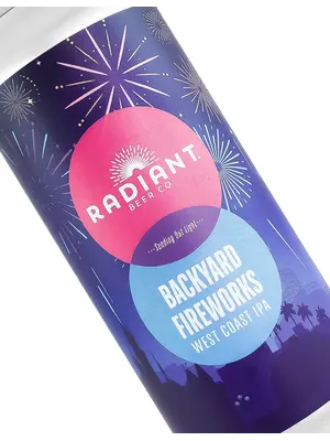 Radiant Beer "Backyard Fireworks" West Coast IPA 16oz Can - Anaheim, CA