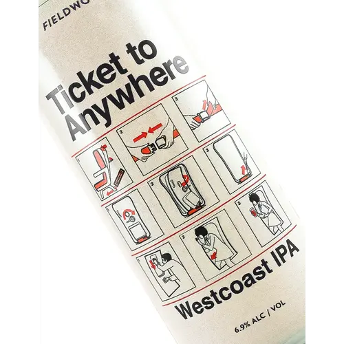 Fieldwork "Ticket To Anywhere" Westcoast IPA 16oz Can - Berkeley, CA