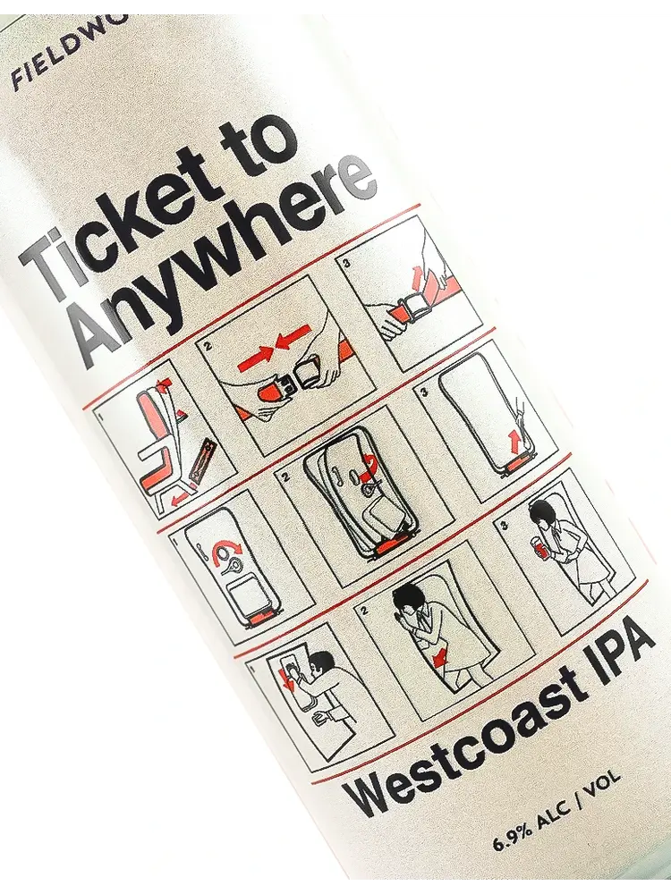 Fieldwork "Ticket To Anywhere" Westcoast IPA 16oz Can - Berkeley, CA