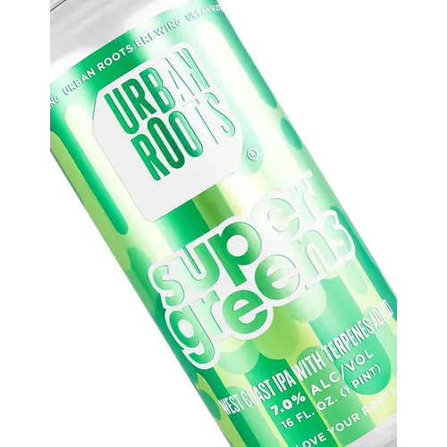 Urban Roots Brewing "Super Greens" West Coast IPA 16oz Can - Sacramento, CA