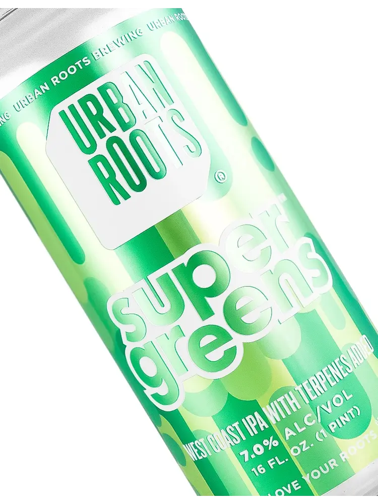 Urban Roots Brewing "Super Greens" West Coast IPA 16oz Can - Sacramento, CA