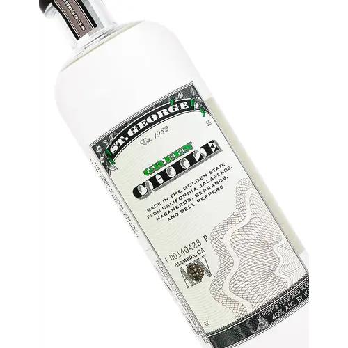 St. George Green Chile Vodka, California