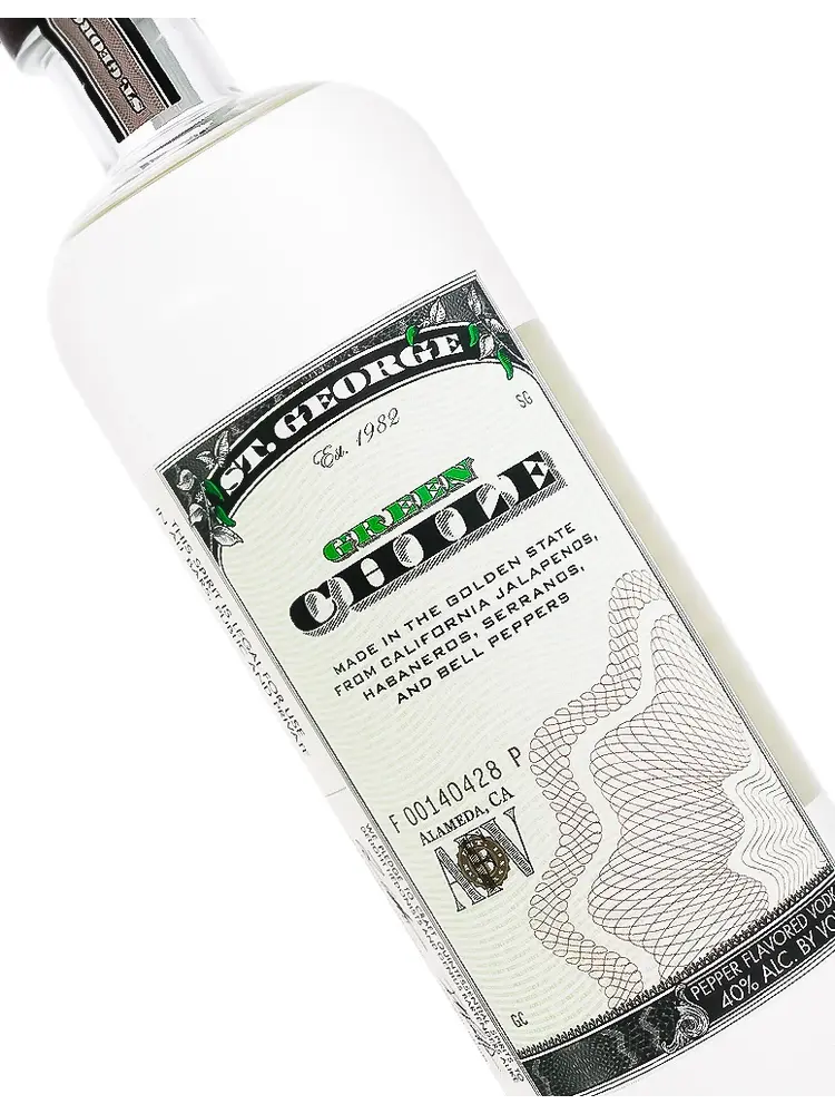 St. George Green Chile Vodka, California