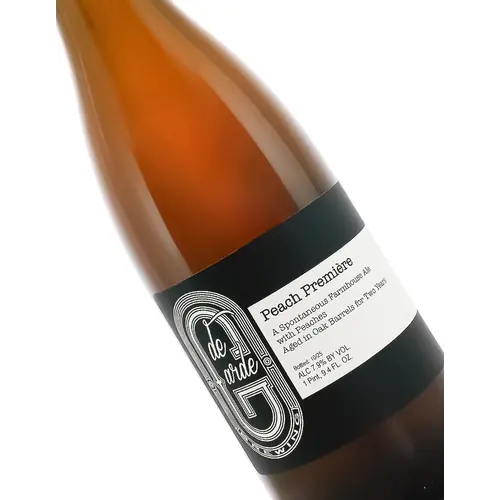 de Garde Brewing "Peach Premiere" Farmhouse Ale 750ml Bottle - Tillamook, OR