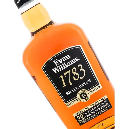 Evan Williams "1783" Kentucky Straight Bourbon Whiskey Extra Aged In White Oak, Bardstown, Kentucky