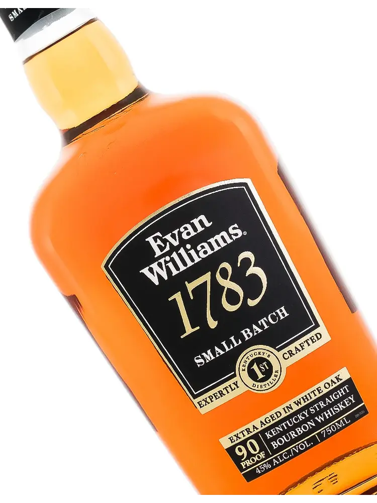 Evan Williams "1783" Kentucky Straight Bourbon Whiskey Extra Aged In White Oak, Bardstown, Kentucky