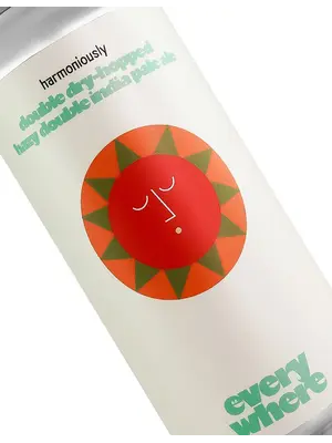Everywhere Beer "Harmoniously" Double Dry-Hopped Hazy Double India Pale Ale 16oz Can - Orange, CA