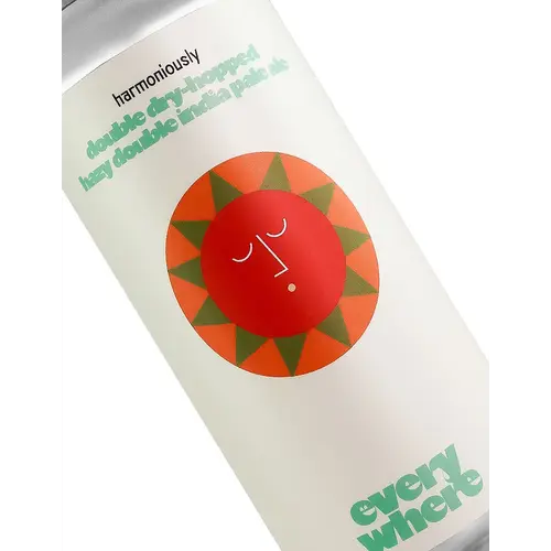 Everywhere Beer "Harmoniously" Double Dry-Hopped Hazy Double India Pale Ale 16oz Can - Orange, CA