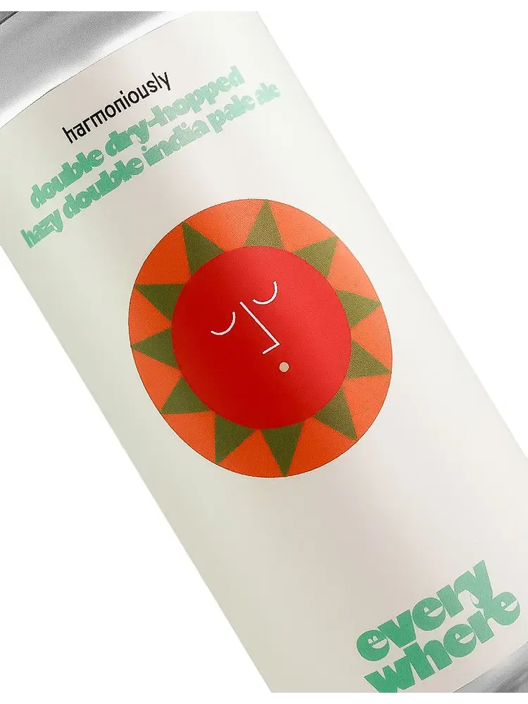 Everywhere Beer "Harmoniously" Double Dry-Hopped Hazy Double India Pale Ale 16oz Can - Orange, CA