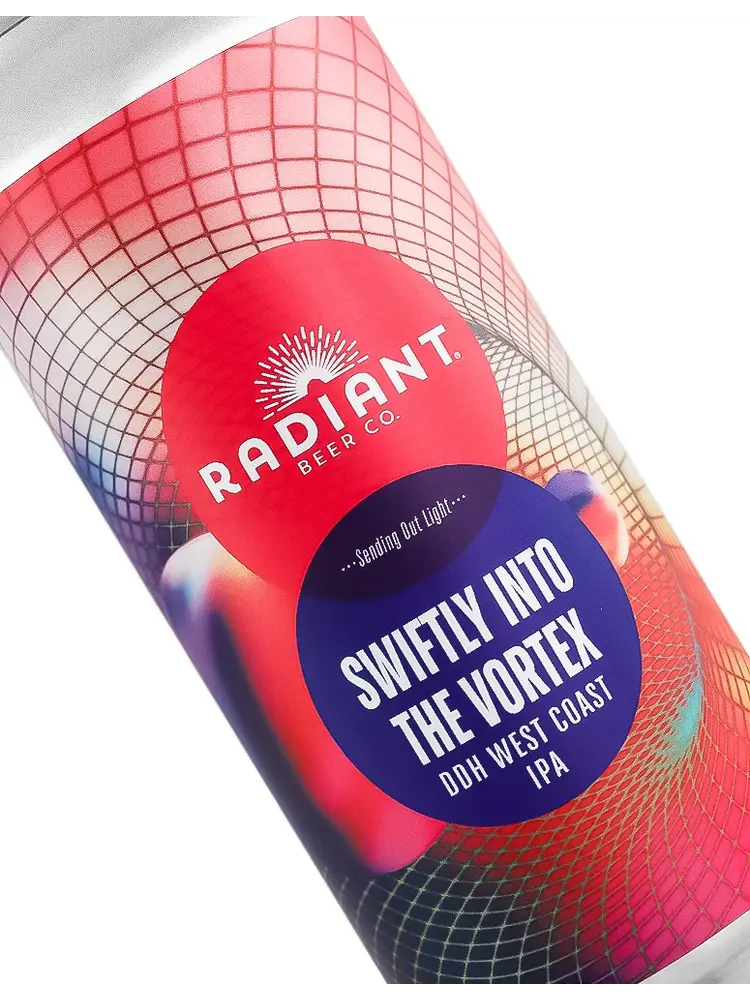 Radiant Beer "Swiftly Into The Vortex" DDH West Coast IPA 16oz Can - Anaheim, CA