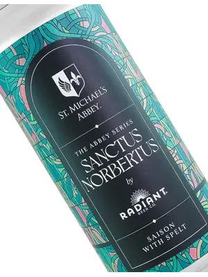 Radiant Beer "Sanctus Norbertus" Saison 16oz Can - Anaheim, CA