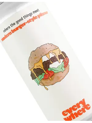 Everywhere Beer "Where The Good Things Meet" Modern Burger-Style Pilsner 16oz Can - Orange, CA