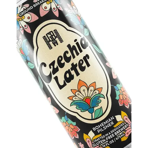 Ground Breaker Brewing "Czechia Later" Bohemian Pilsner 16oz Can - Portland, OR