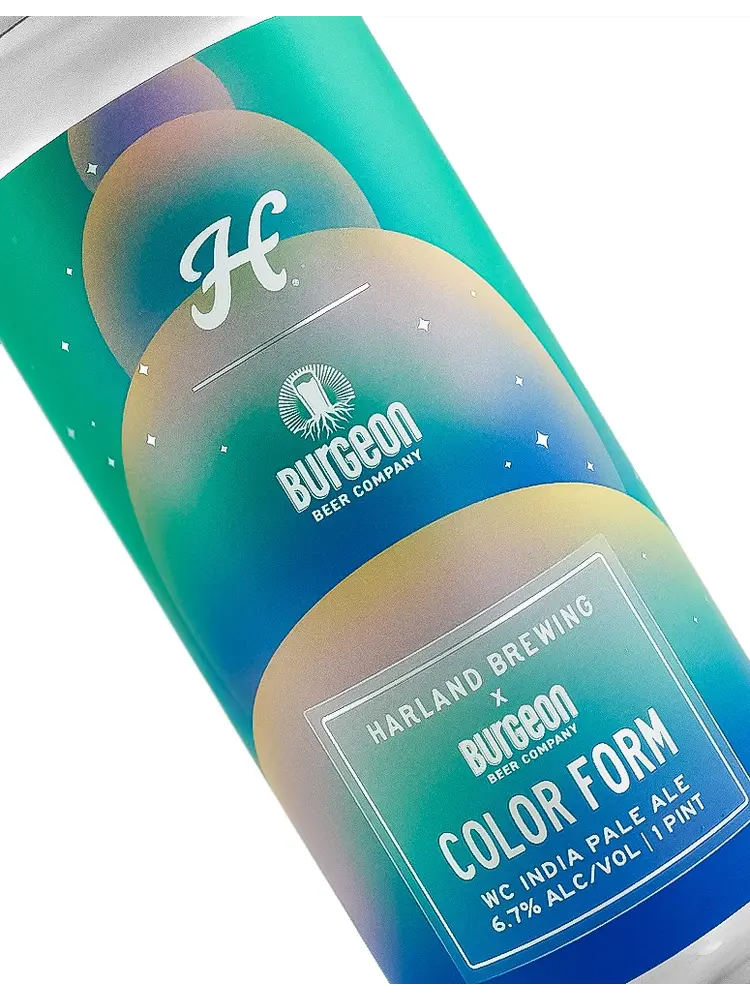 Harland Brewing/Burgeon Beer "Color Form" WC India Pale Ale 16oz Can - San Diego, CA