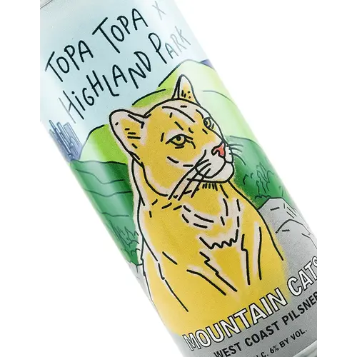 Topa Topa Brewing/Highland Park "Mountain Cats" West Coast Pilsner 16oz Can - Ventura, CA