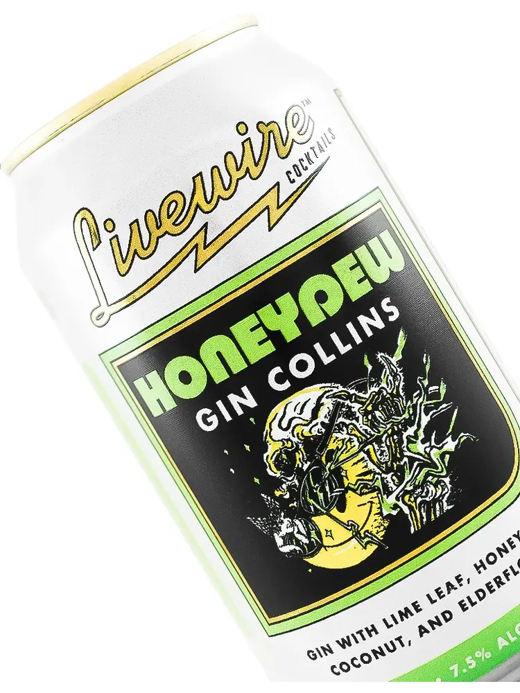 Livewire "Honeydew" Gin Collins Soju 12oz Can, Grand Mound, Washington