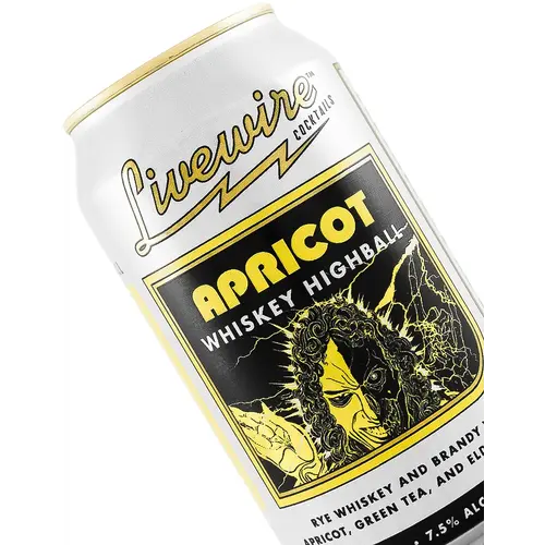 Livewire "Apricot" Whiskey Highball Soju 12oz Can, Grand Mound, Washington