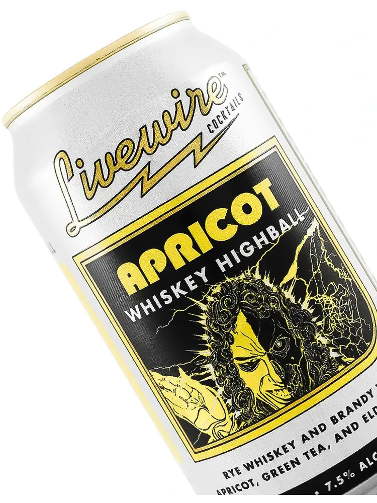 Livewire "Apricot" Whiskey Highball Soju 12oz Can, Grand Mound, Washington