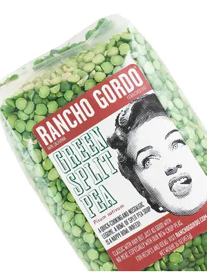 Rancho Gordo Green Split Pea 16oz Bag, Napa, California
