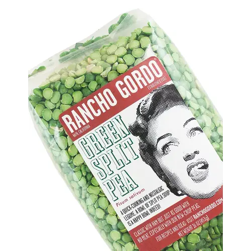 Rancho Gordo Green Split Pea 16oz Bag, Napa, California