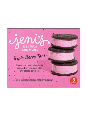 Jeni's "Triple Berry Tart" Ice Cream Sandwiches 3 Pack, Ohio