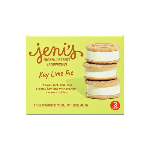 Jeni's "Key Lime Pie" Frozen Dessert Sandwiches 3 Pack, Ohio