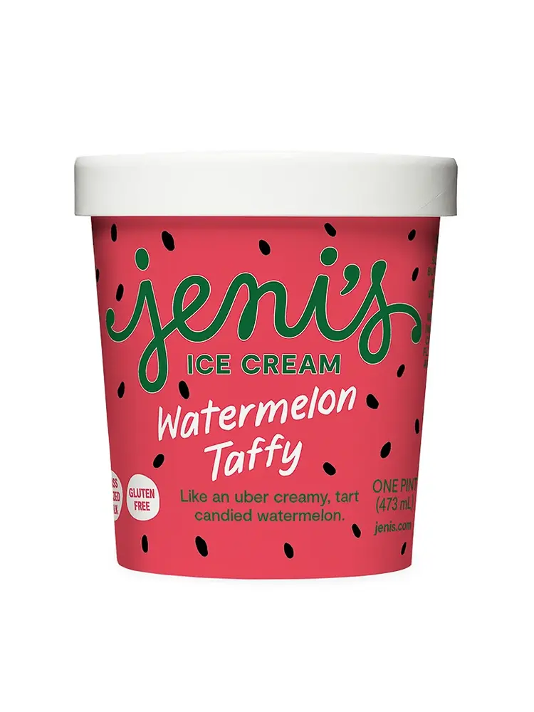 Jeni's "Watermelon Taffy" Ice Cream Pint, Ohio