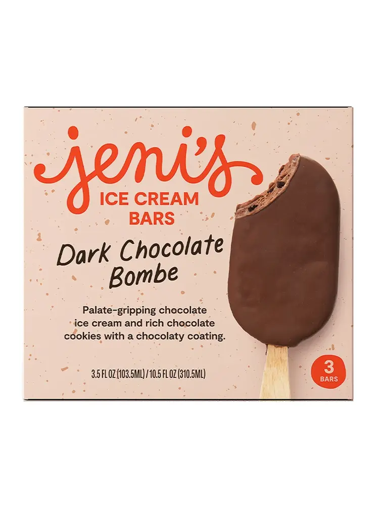 Jeni's "Dark Chocolate Bombe" Ice Cream Bars 3 Pack, Ohio