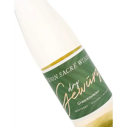 Union Sacre 2025 Dry Gewurztraminer Unfiltered Skin Contact, Monterey