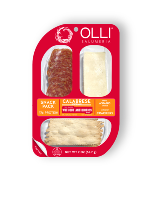 Olli Calabrese Salami Asiago Cheese Snack Pack 2oz, Oceanside, California