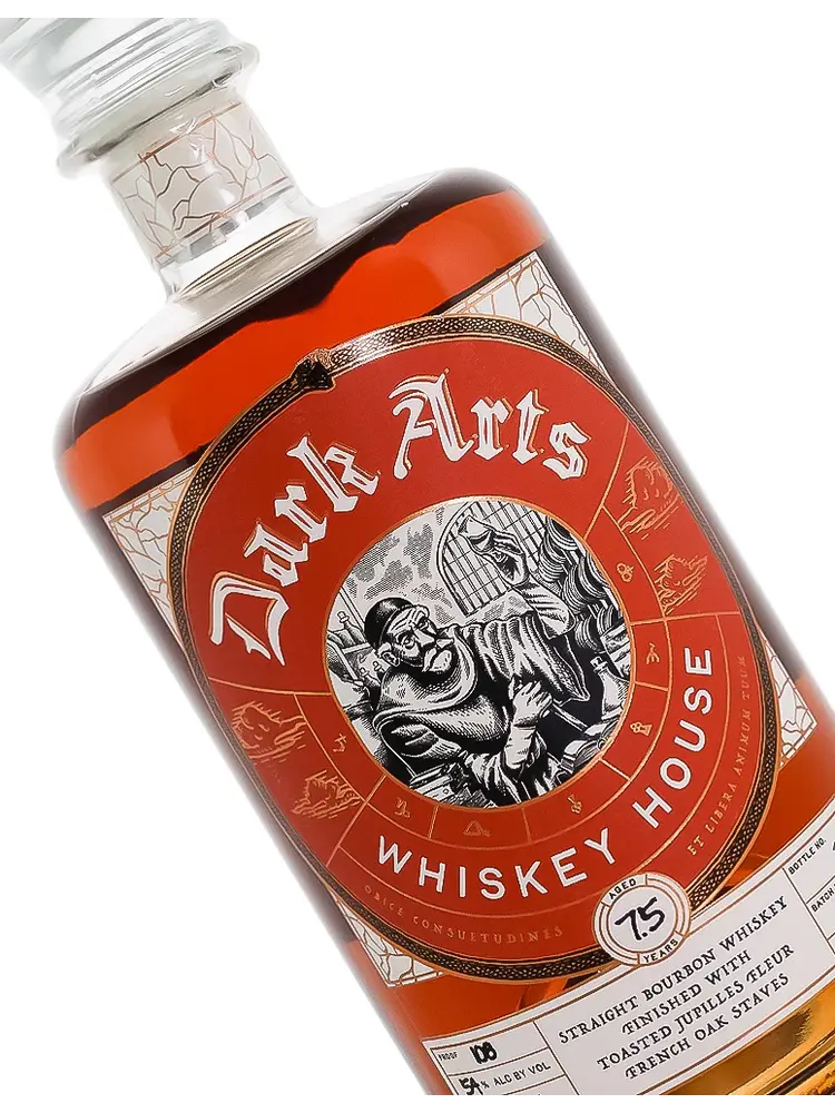 Dark Arts Whiskey House Straight Bourbon Whiskey Finished With Toasted Jupilles Fleur French Oak Staves
