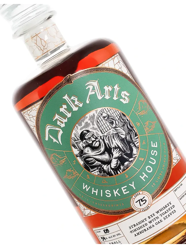 Dark Arts Whiskey House Straight Rye Whiskey Finished With Toasted Amburana Oak Staves