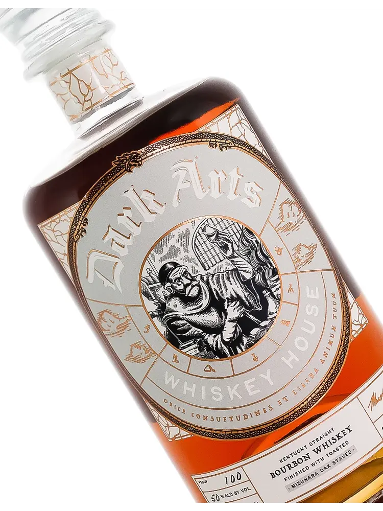 Dark Arts Whiskey House Kentucky Straight Bourbon Whiskey Finished With Toasted Mizunara Oak Staves
