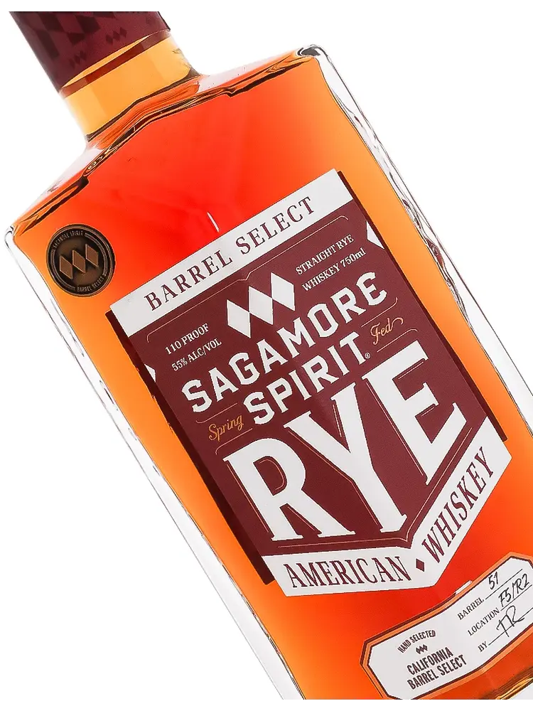 Sagamore Spirit "Barrel Select" Rye American Whiskey, Baltimore, Maryland