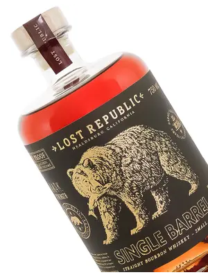 Lost Republic Cask Strength Single Barrel Straight Bourbon Whiskey, Sonoma County