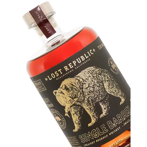 Lost Republic Cask Strength Single Barrel Straight Bourbon Whiskey, Sonoma County