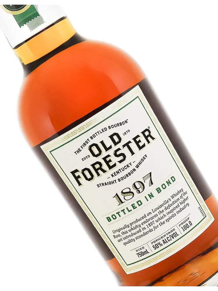 Old Forester 1897 Kentucky Straight Bourbon Whiskey, Bottled in Bond, Louisville, Kentucky